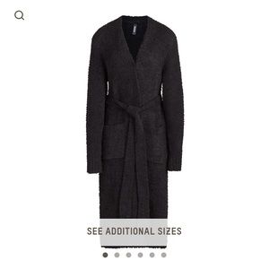 Skims Robe Cozy Knit in onyx